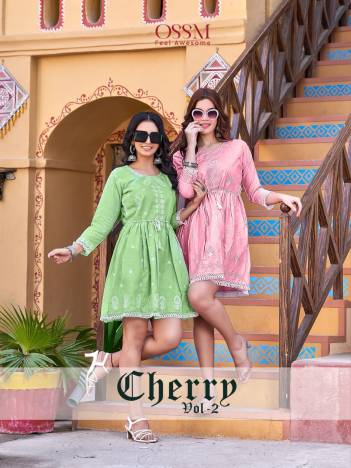 Cherry Vol 2 By Ossm Summer Wear Short Kurti Collection